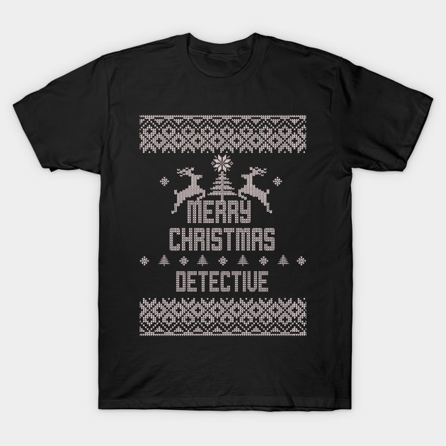 Merry Christmas DETECTIVE T-Shirt by ramiroxavier